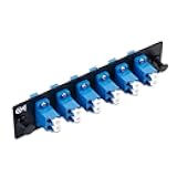 Cable Matters 12 Fibers LC to LC OS2 Single Mode Fiber Patch Panel with 6 x LCLC UPC Duplex Fiber Optic Adapters - LGX Compatible