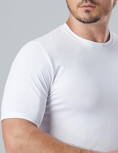Miniatura 2 de Paquete de 5 camisetas de manga corta, con cuello redondo y de secado rápido para hombre, camisetas deportivas para correr, entrenar o ir al gimnasio