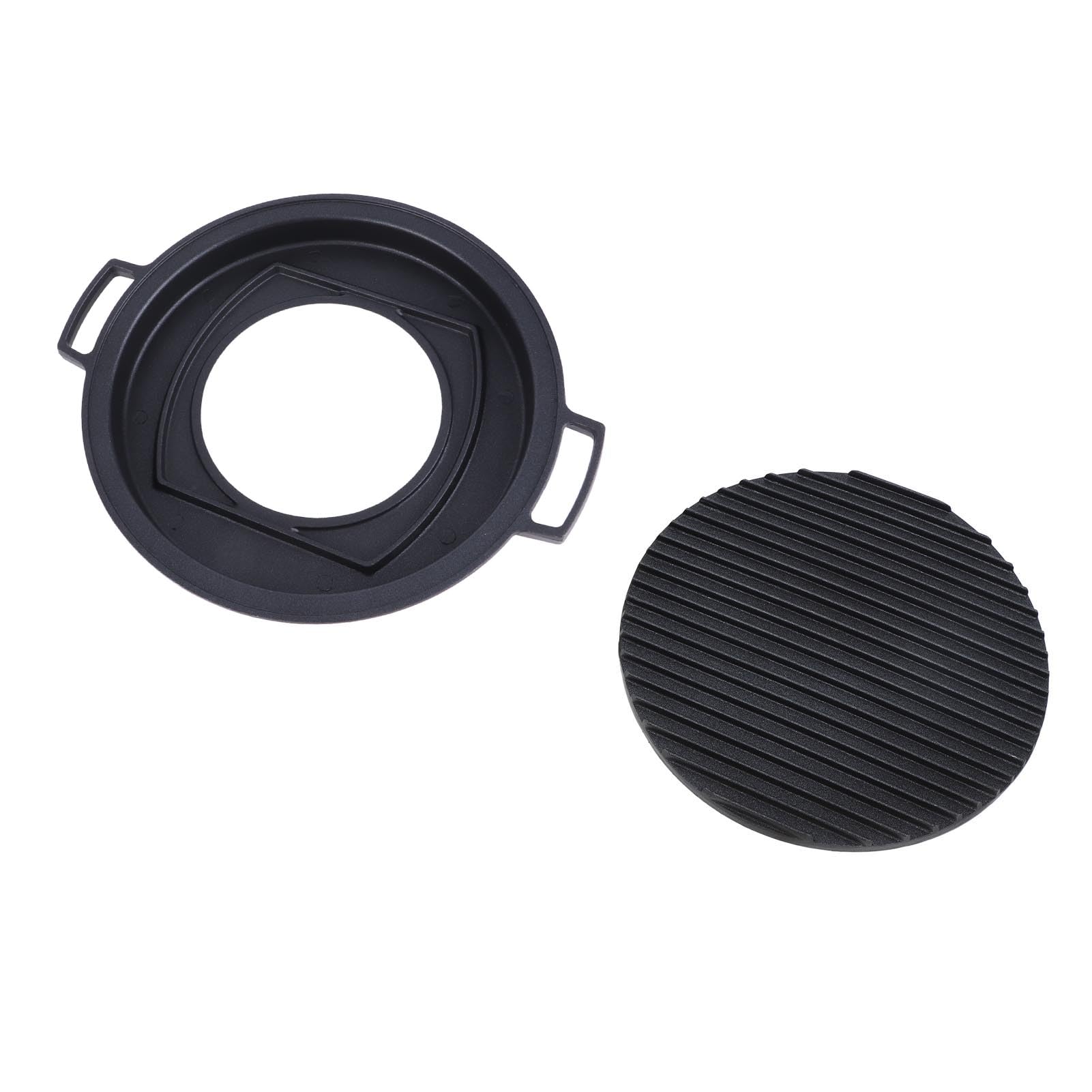 Mini Griglia Hibachi Giapponese Portatile In Lega Di Alluminio - Barbecue A Carbone Rotondo Per Campeggio E Cortile - 2