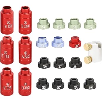 Bullet and Headspace Gauge Reload Head Space Indicator - Bullet Comparison Kit with 14 Inserts and 6 Sockets Reload Vernier Caliper Bullet and Headspace Gauge Headspace Gauge