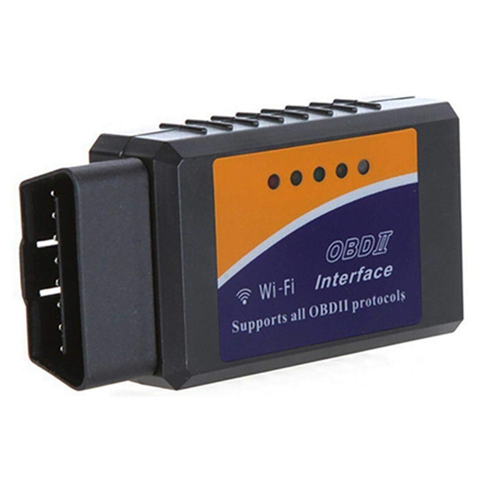 ELLENNE - OBD2 ELM327 Scanner WiFi Wireless per Diagnostica Professionale Auto e Moto OBDII, Lettore Codici Errore e Reset Spia, Compatibile per iOS, Android e PC