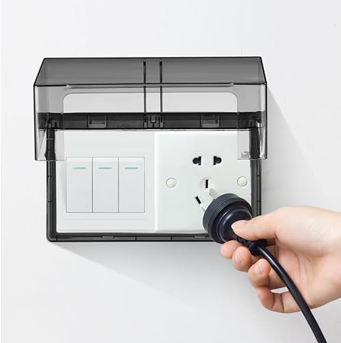 Miniatura 5 de LIFKICH Cubierta impermeable para enchufes, cubierta de protección para luces de pared, cubierta de enchufe de pared al aire libre, cubierta de