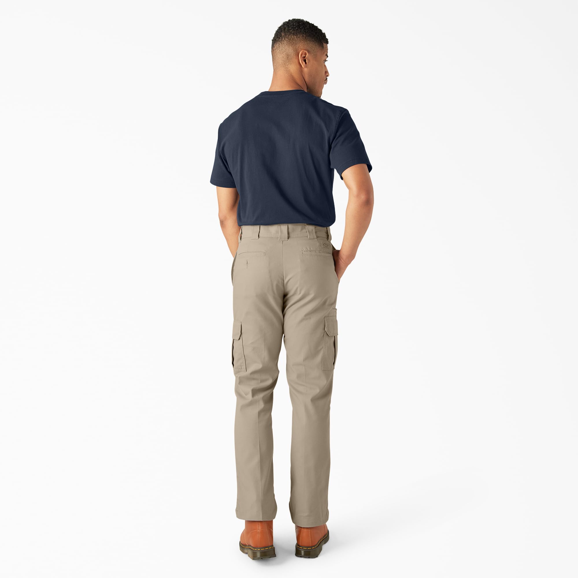 Dickies Męskie spodnie cargo z twillu ze stretchem, krój regularny, duże