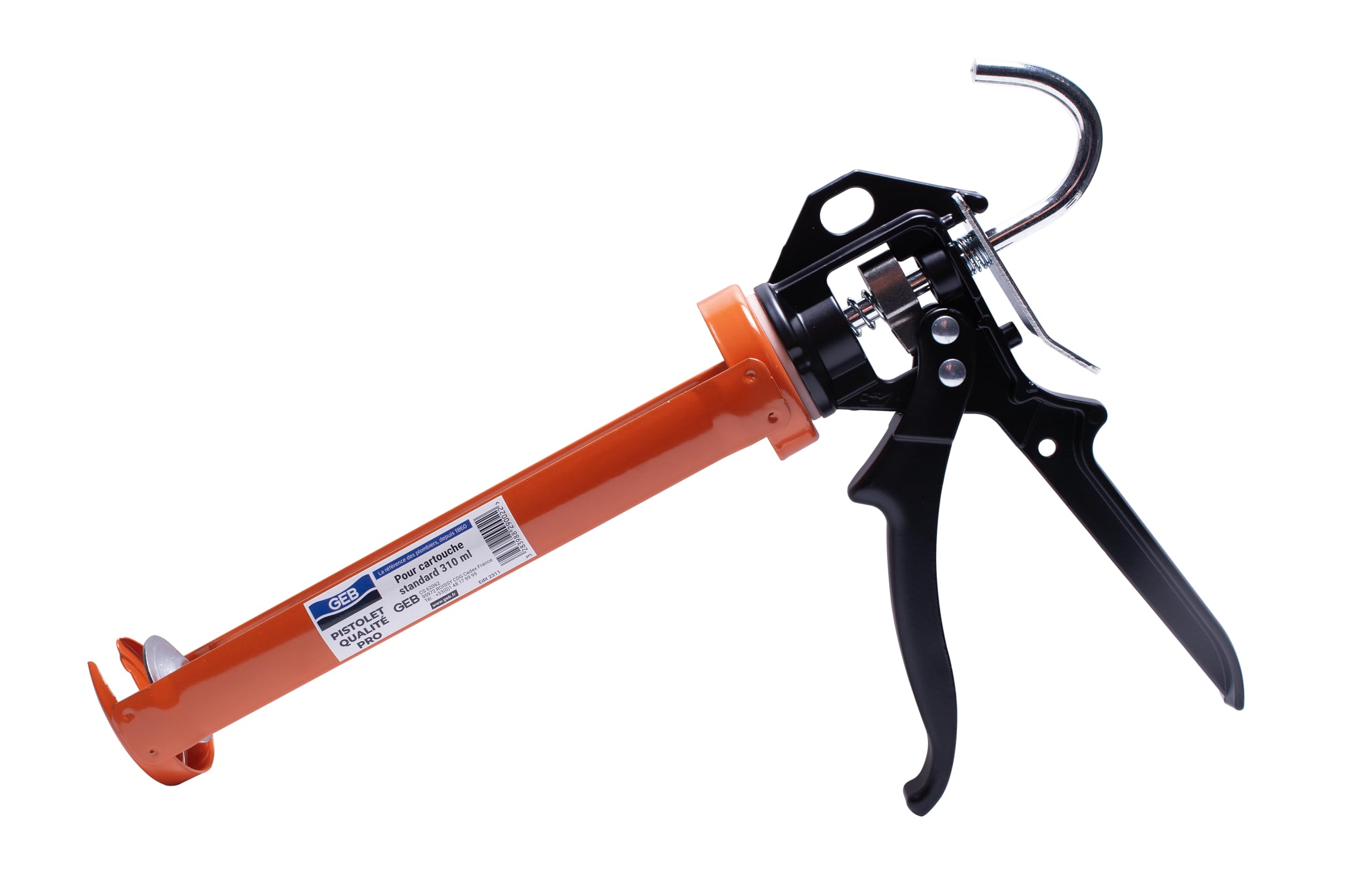 GEB Pistolet à cartouche mécanique pour mastic qualité professionnelle