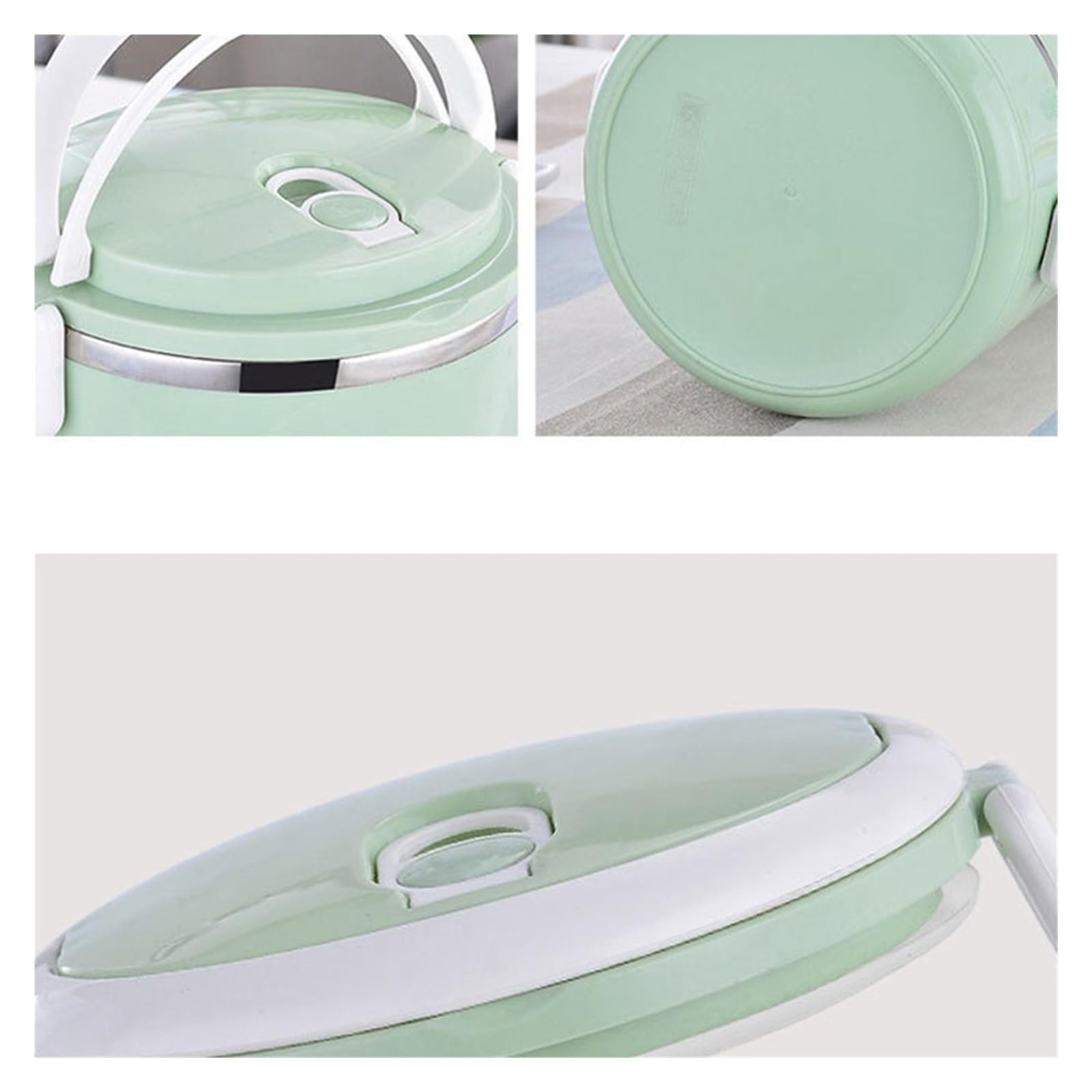 SePkus Scatola per Il Pranzo Bento Box Portatile Isolamento Termico Secchio per la Cena Contenitori per Alimenti Stoviglie da Cucina Scatola per Il Pranzo sigillata Ecologica in Acciaio Inossidabile