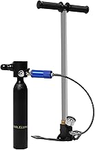 0.5L/0.53QT Mini Scuba Diving Equipment,Portable Lung Oxygen Tank Diving Equipment, Air Tank + High-pressure Pump + High-pressure Pip + Regulator with a Pressure Gauge, Manual Underwater Breathing