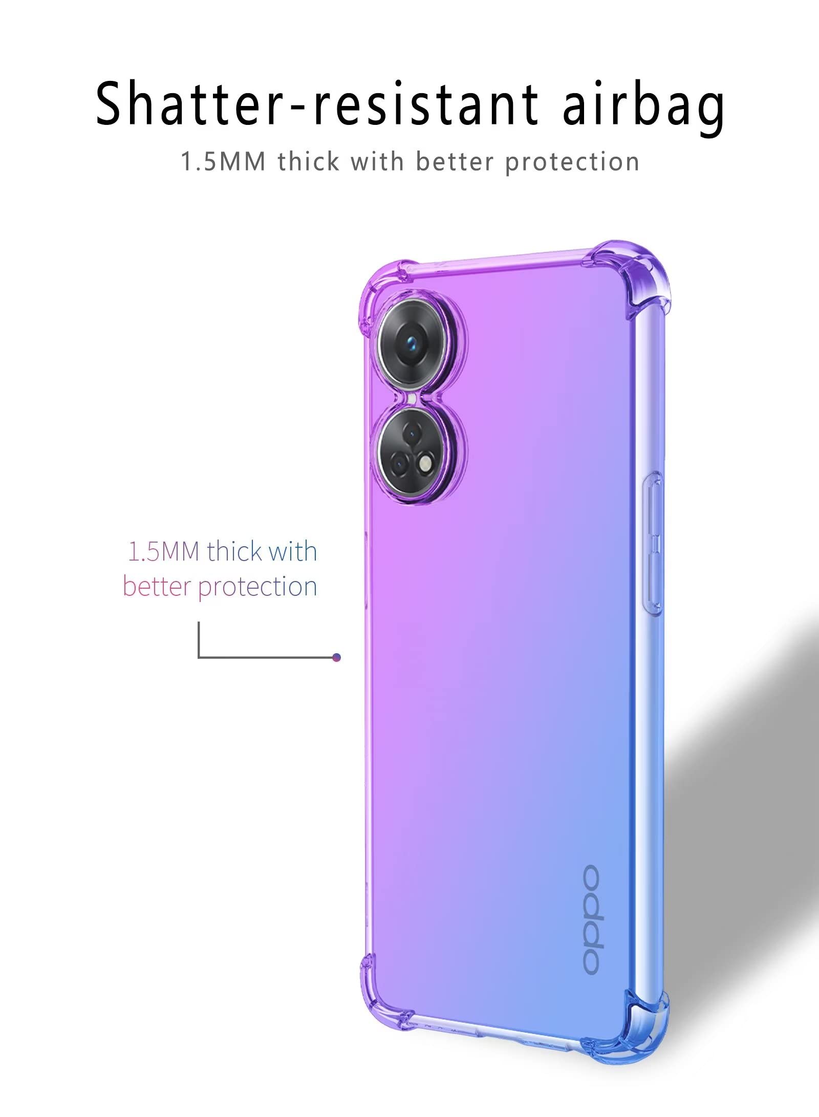 RankOne Custodia Per OPPO Reno 8T (4G) - Cover Armor Con Anello E Protezione Fotocamera Scorrevole - Oro
