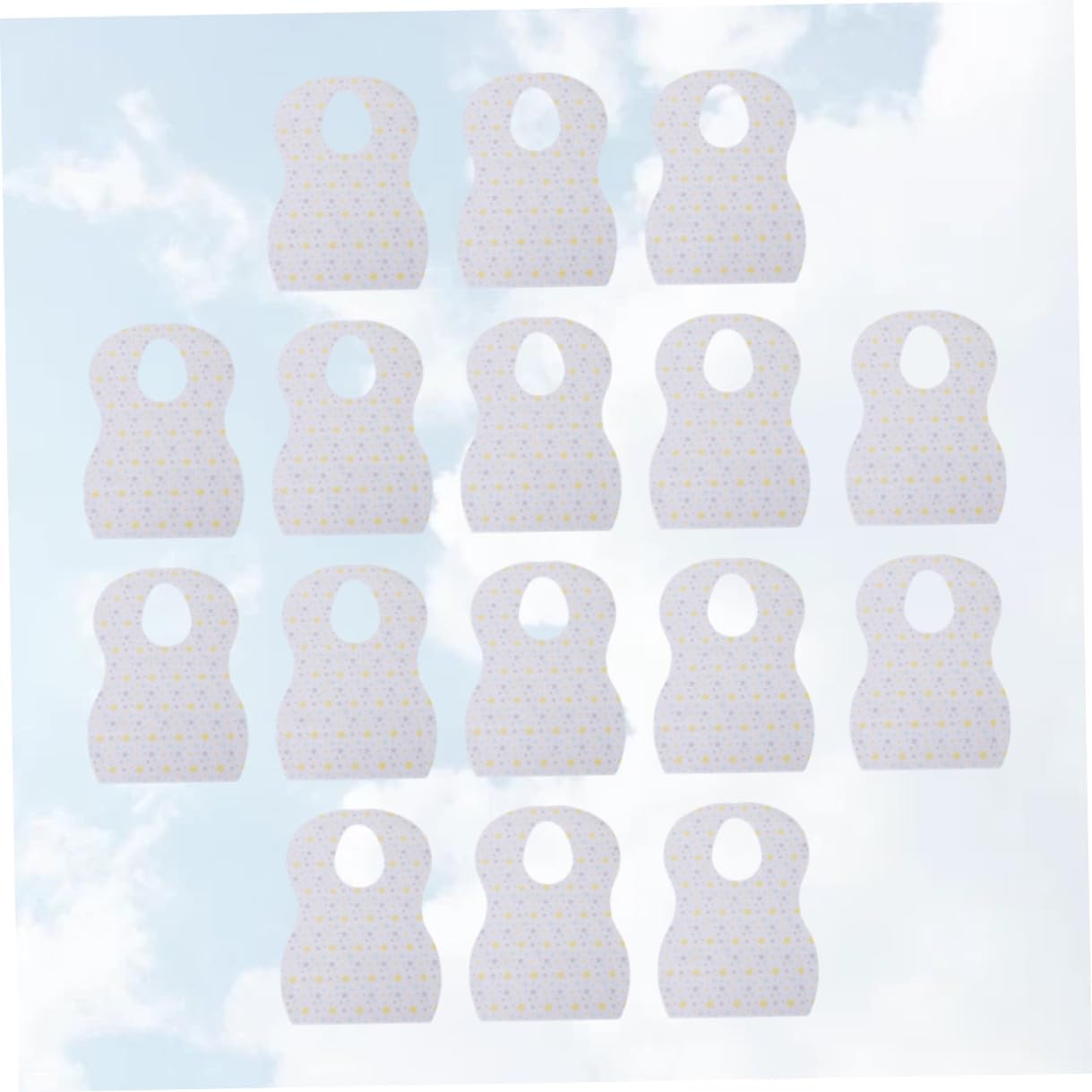 Toddmomy Disposable Bibs Apron 20pcs Portable Waterproof Eating Saliva Towels for Newborns, Food-grade Soft Material Lunch Bibs for Travel and Mealtime Style