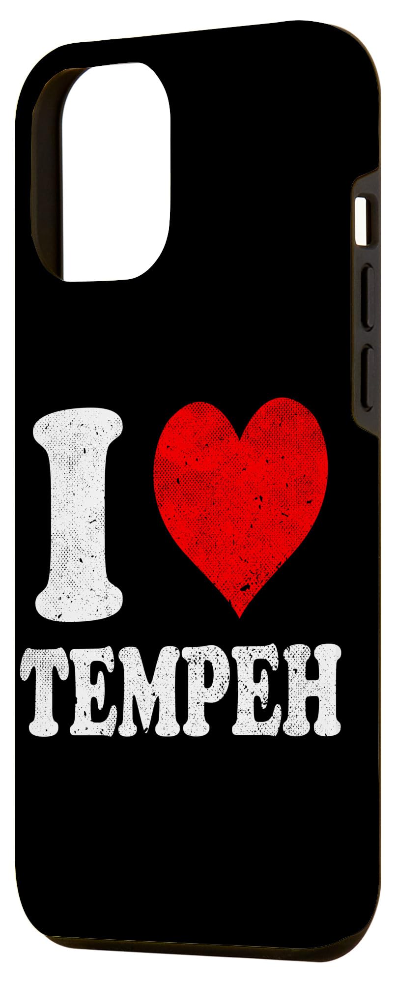 iPhone 12 Pro Max I Love Tempeh Vegan Vegetarian Vintage Case - Image 2