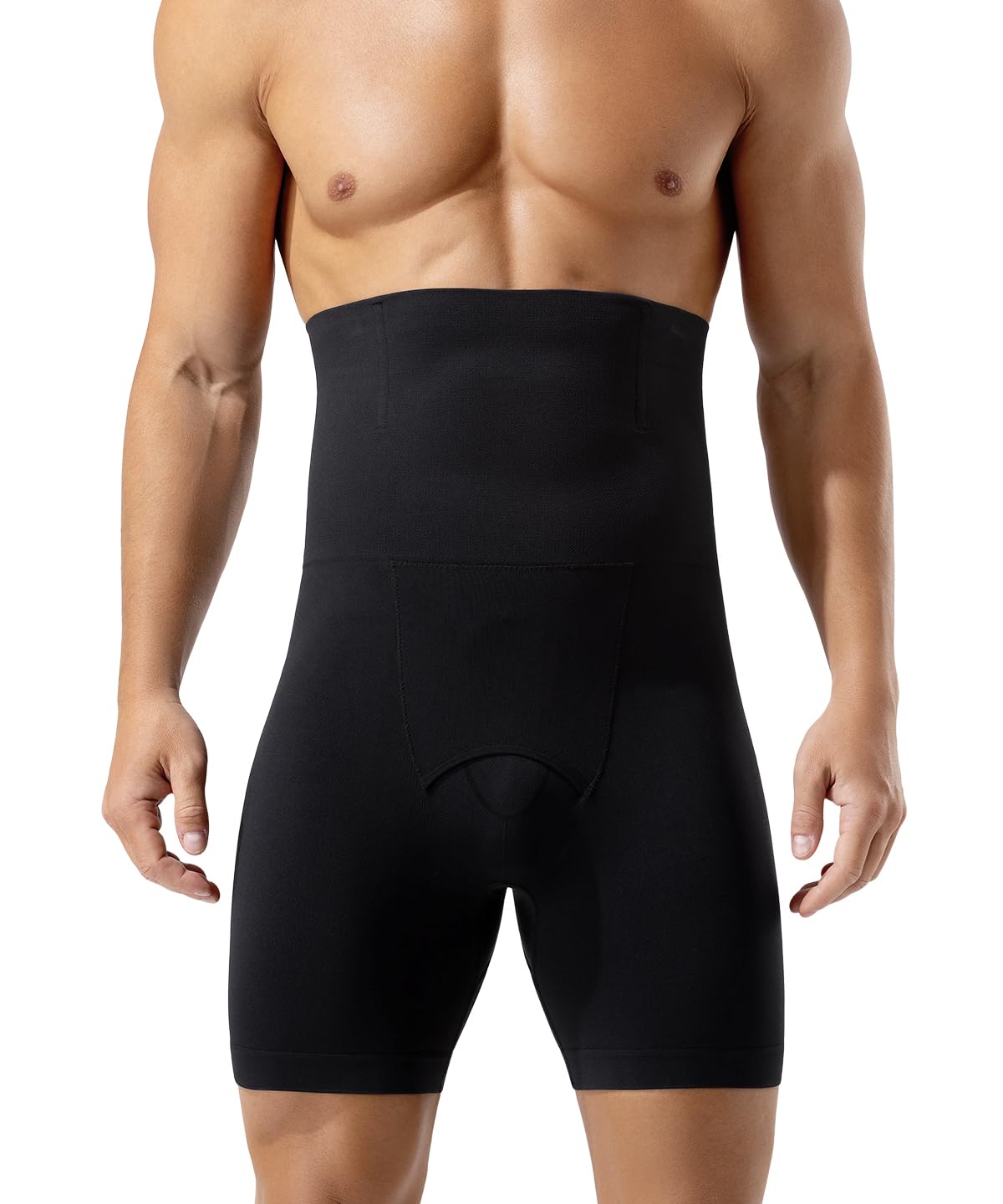 Casey Kevin Shapewear Boxershorts Bauchweg Herren Hohe Taille Bauch Kompressionshose Herren Figurformende Unter mit Open Fly für Sport und Alltag