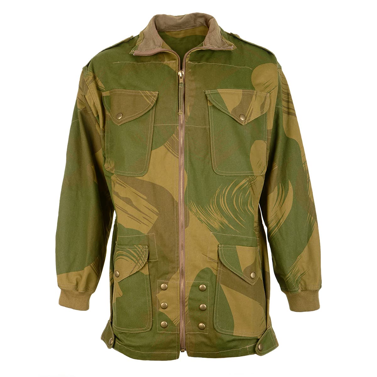 Epic Militaria Men's Green British Ww2 Denison Smock - Full Zip Version (Size 3 Large),