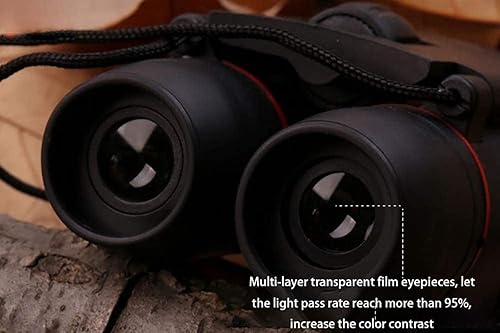 Miniatura 4 de Mini prismáticos 30x60 Peque241; os Telescopio Compacto con Bolsillo Ligero Impermeable Plegable para Mirar Viajes Senderismo Turismo Con