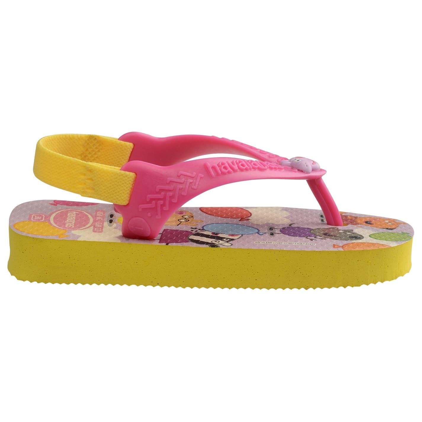 Havaianas Baby Peppa Pig Unisex baby FlipFlop Citrus Yellow 7 UK Child