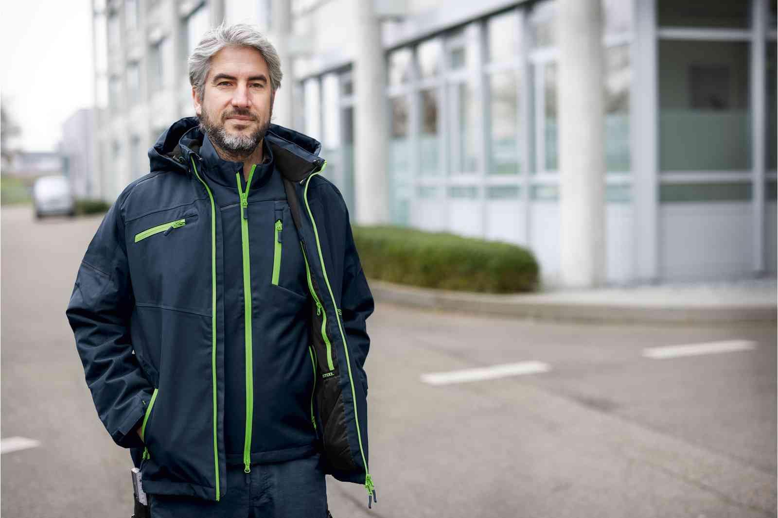 Festool Chaleco Softshell para hombre, resistente al viento, impermeable, transpirable, para actividades al aire libre y ocio, con bolsillos, color negro