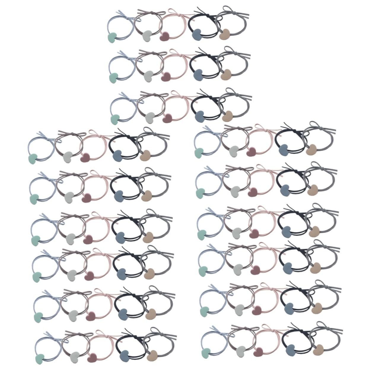 minkissy 75piezas Lazos Elásticos Para Cabello Accesorios Para Niñas Sujetadores De Coletas Para Cabello y Grueso Diseño Ligero