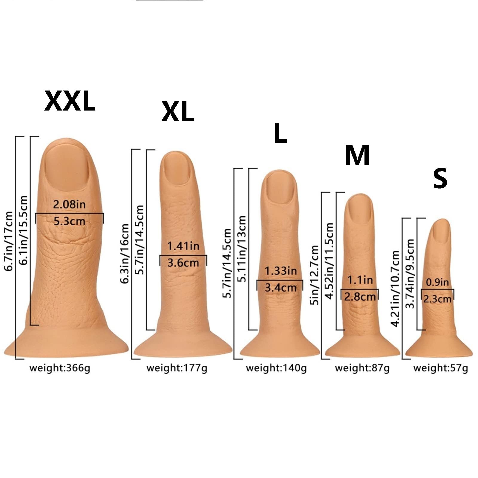 Fallo A Forma Di Dito, Flessibile In Silicone, 5 Misure, Plug Anale, Dildo Anale Con Ventosa, Masturbazione, Pene, Butt Plug, Stimolazione, Giocattolo Sessuale