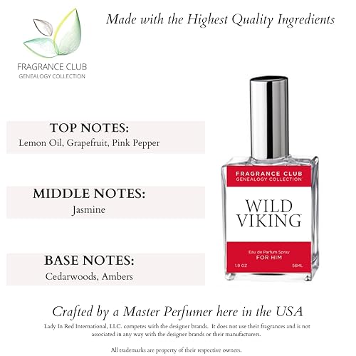 Miniatura 4 de Fragrance Club Genealogy Collection Inspirada en Viking 1.7 oz. EDP, Fragancia para hombre. Nuestra versión es una fragancia clásica y sofisticada.