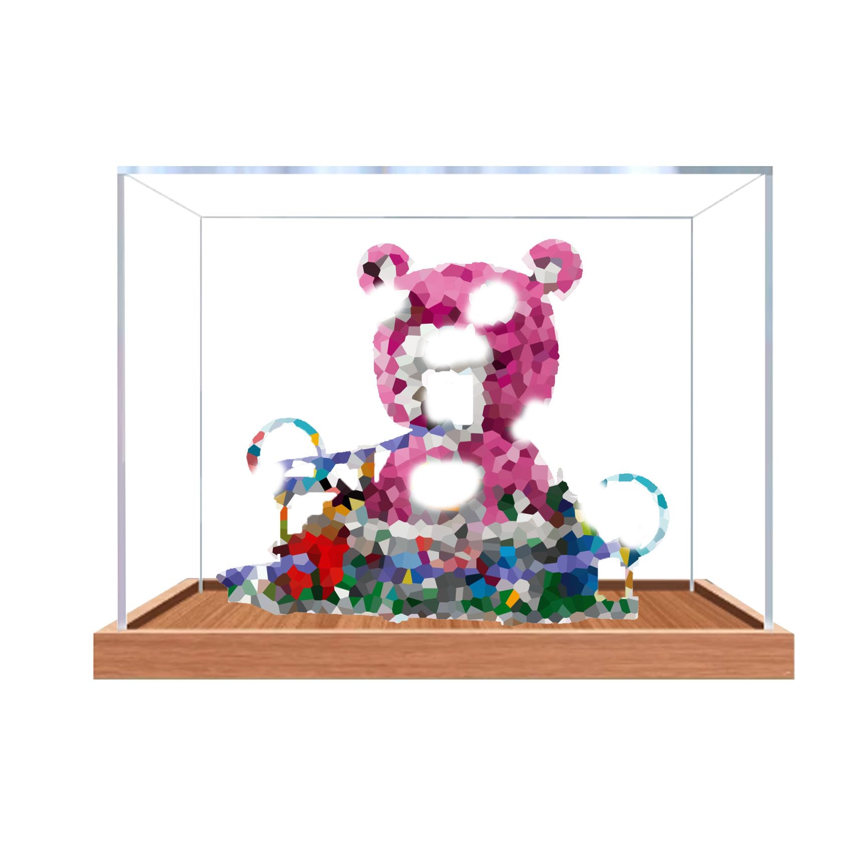 Dustproof acrylic Display Case for Le-go 77082 Model (display box only) (StyleB 3mm)