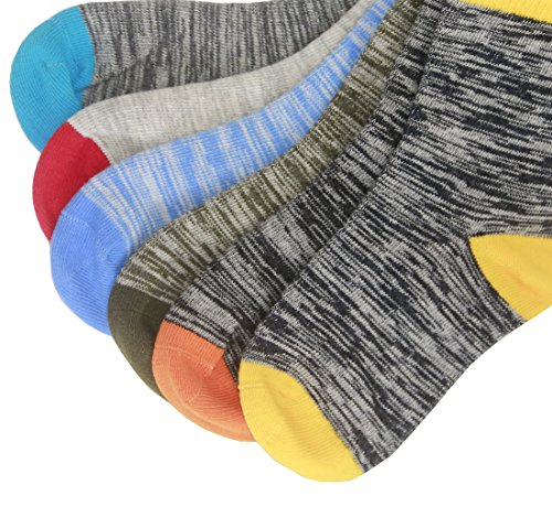 Hzcojulo Little Toddler Kids Boys Girls Fashion Cotton Socks -Ba-6 Pairs,L/Shoe Size 13-3.5/7-10Years #TOP4