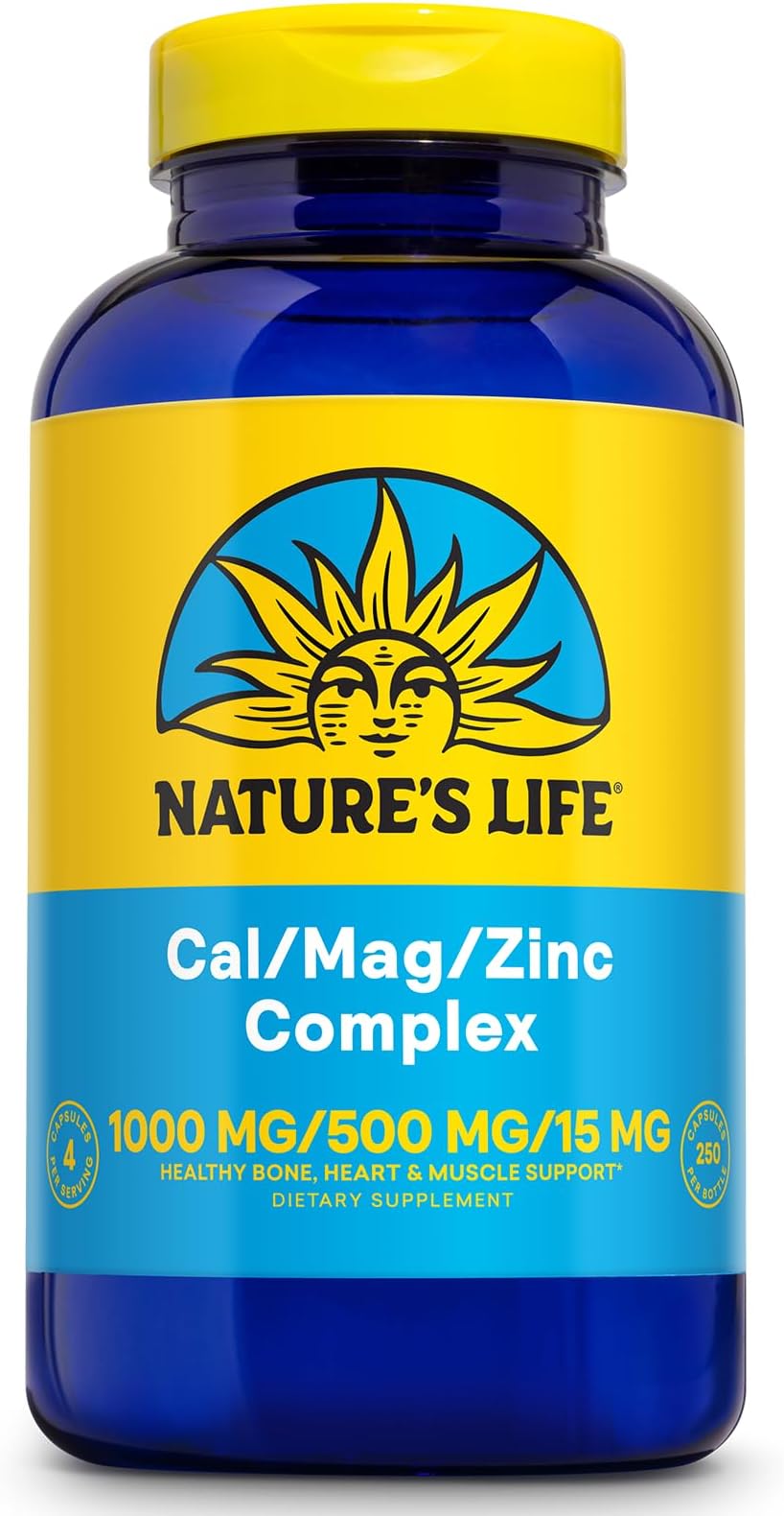 Nature'S Life - Cal Mag Zinc Complex 250 Capsules