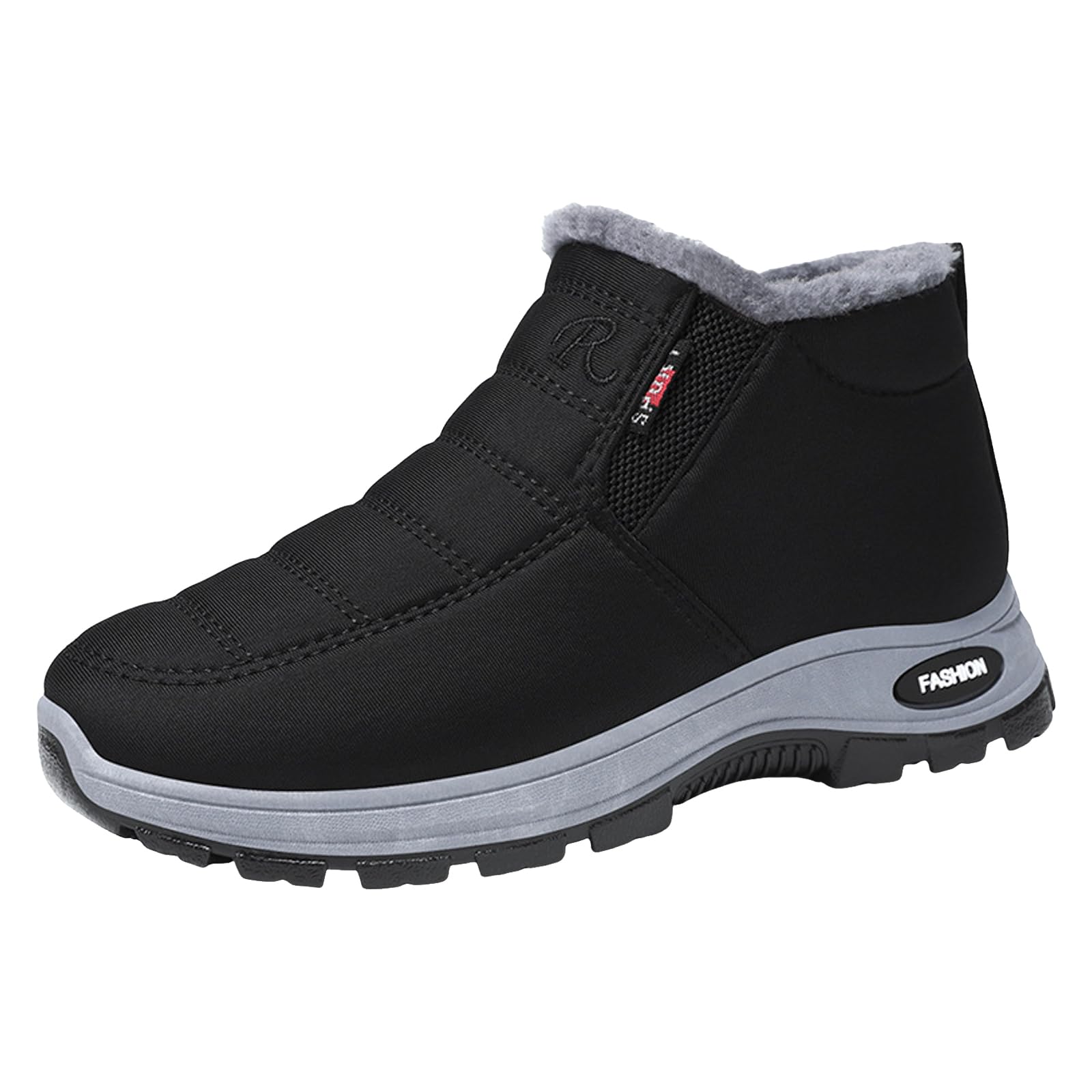 Snow Boots for Women Waterproof Sheepskin-lined Winter Warm Shoes Lightweight Fur Fuzzy Outdoor Hiking Boots Thermal Soft Walking