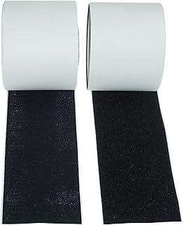 Hook and Loop Tape, Multi-Purpose Carpet Hook and Loop Strips, Double Sided Hook Loop Rolls, Nylon Heavy Duty Hook and Loop Tape Strips for Fabric, Keep Couch Cushions from Sliding (4 Inch x 19 Feet)