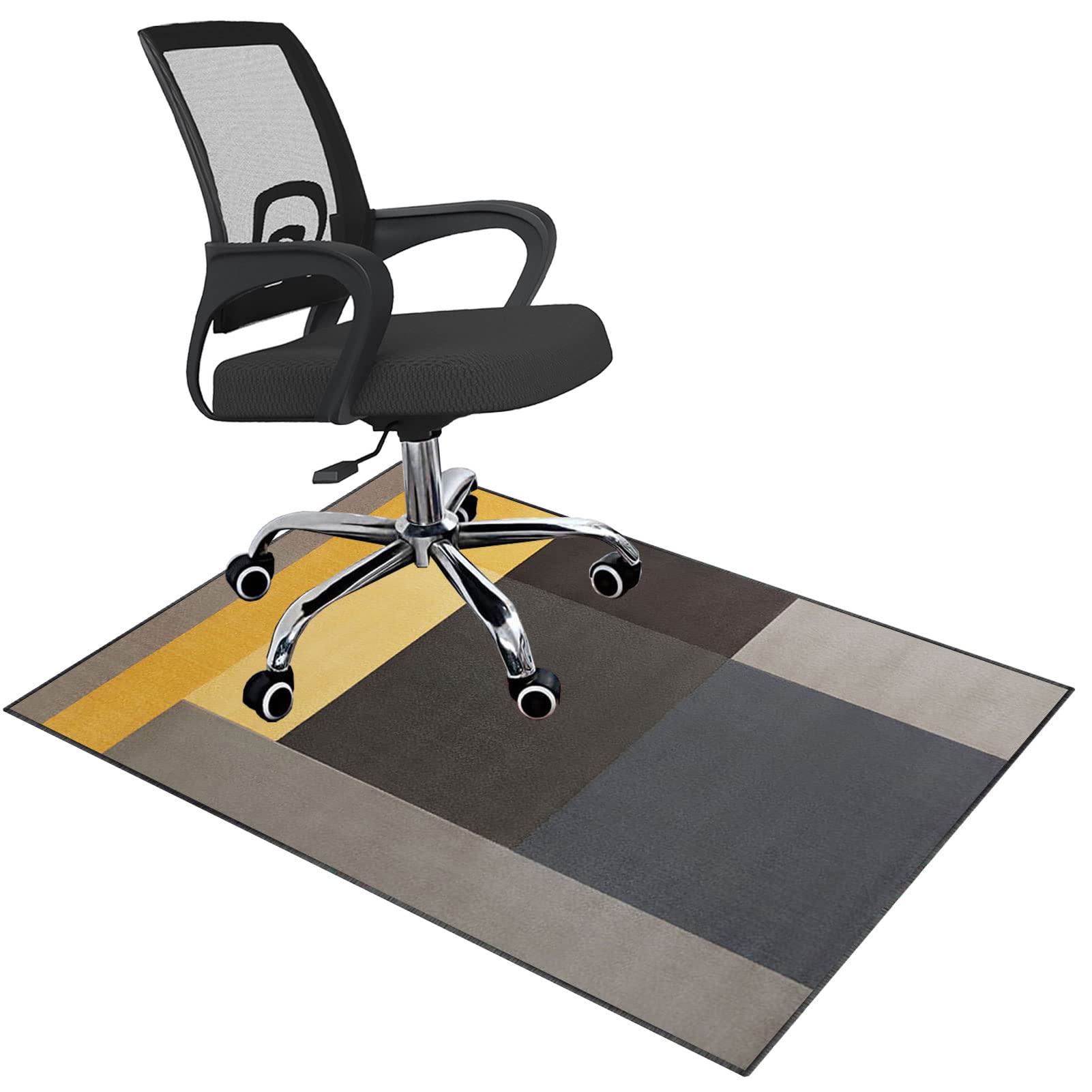 EYZO Office Chair Mat For Hardwood Floor | Gaming Chair Mats 90 × 120 cm | Hard Floor Multi-Purpose Carpet Protector Mat | Non-slip Desk Chair Mat For Wooden Floors | Computer Chair Rug For Home — image 1