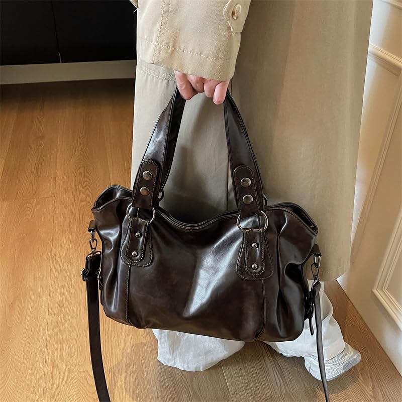 Women's Large PU Leather Shoulder Handbags Ladies Crossbody Purse Fashion Tote Bag Top Handle Satchel3