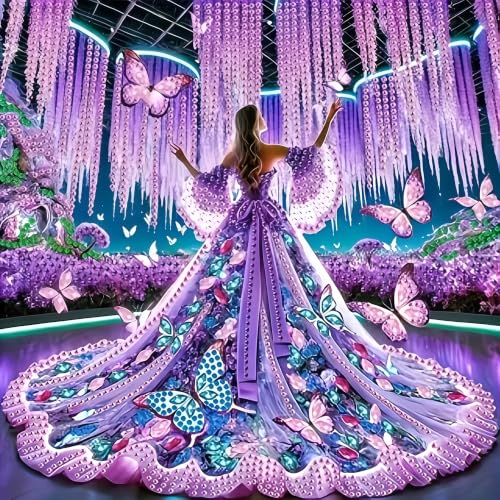 Acelii 5DButterfly Special Shape Diamond Art Kits for Adults