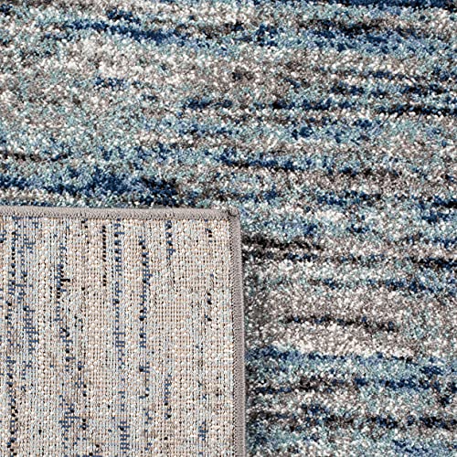 Tapete Decorativo Safavieh 8' x 10' Azul/Gris miniatura 4