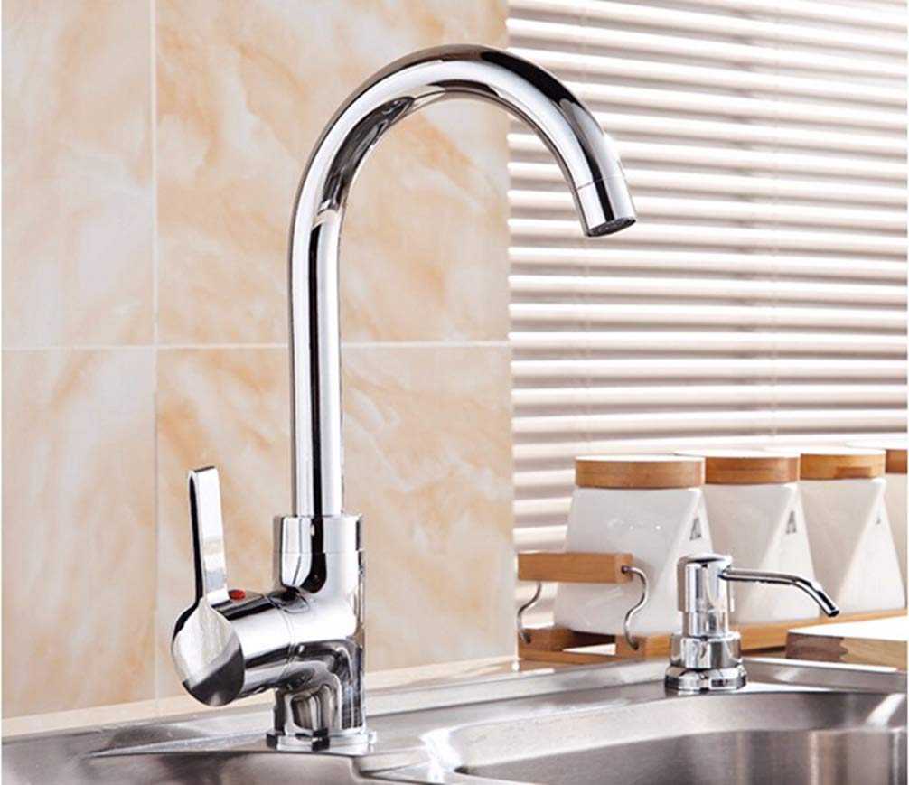 Brass Kitchen Faucet 360 Degree Mixer Cold & Hot Tap Water Torneira Cozinha