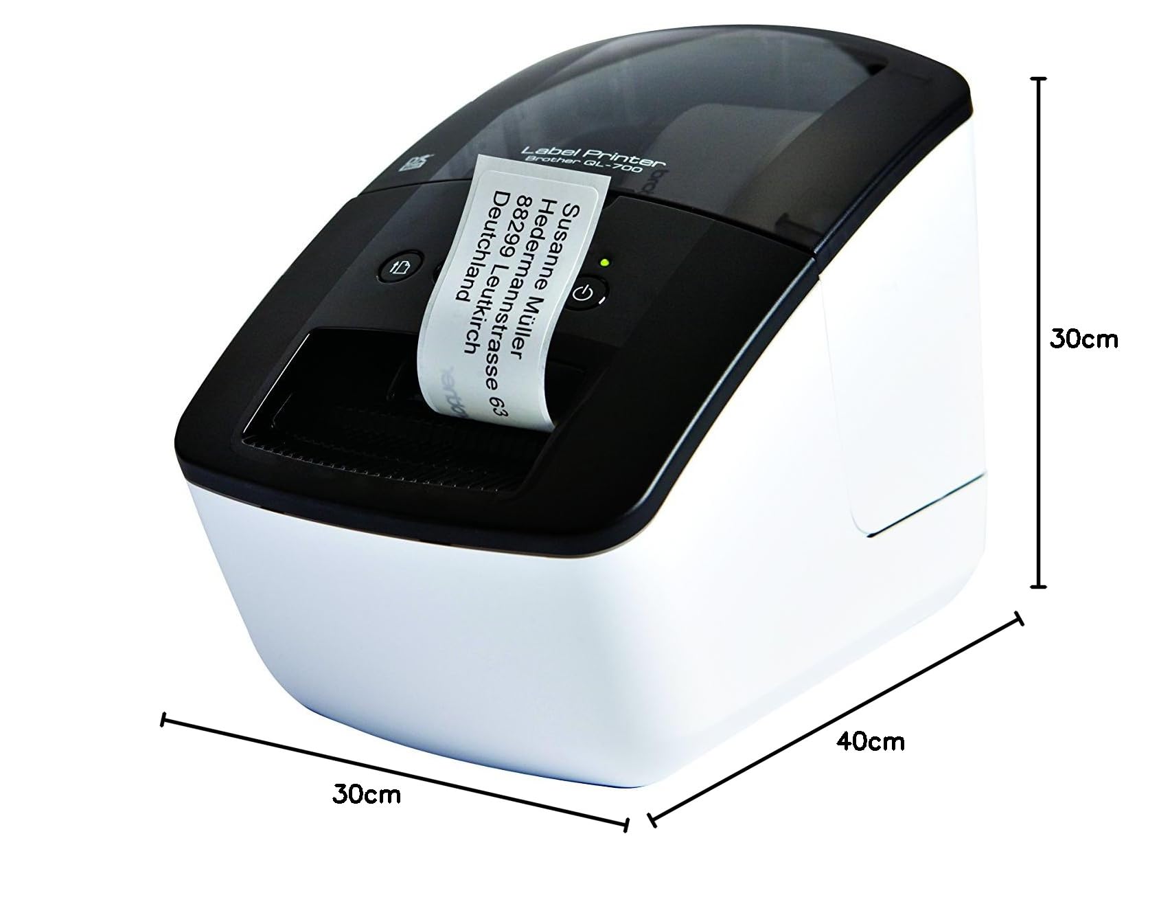 Brother QL-700 Imprimante d'étiquettes Thermique Directe USB 62 mm 150 mm/sec