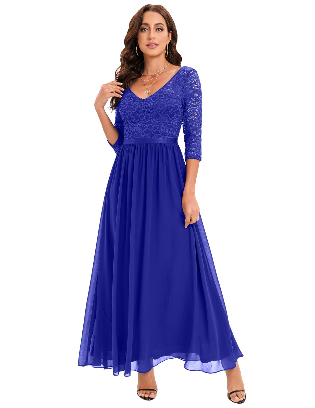 DRESSTELLS Formal Dresses for Women 2024 Wedding Guest Dress Cocktail Dresses Long Prom Dress