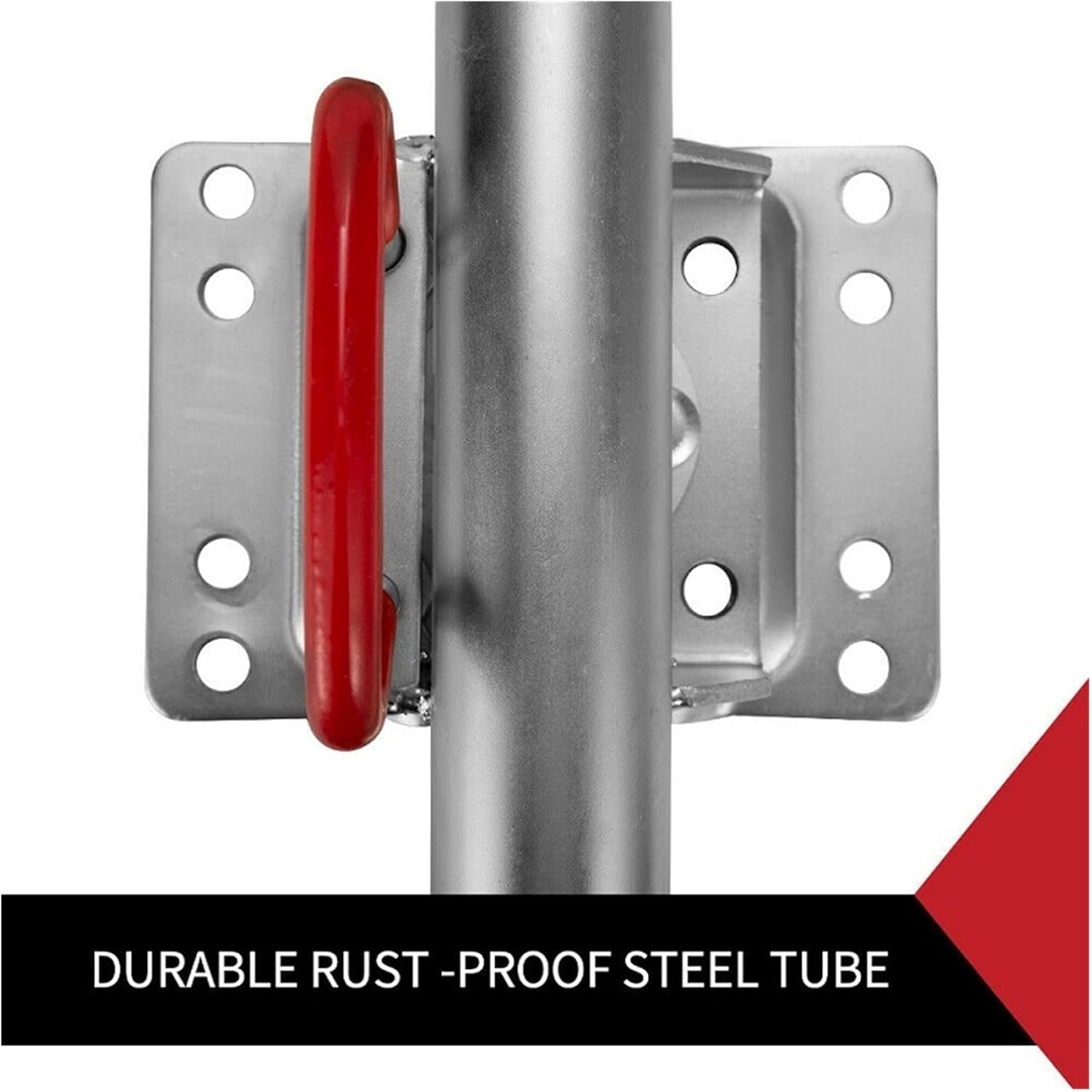 Trailer Jack, Jockey Wheel Swing Up Solid Rubber Wheel 1000Kg Caravan RV Boat Trailer Jack Parts,Corrosion-Resistant