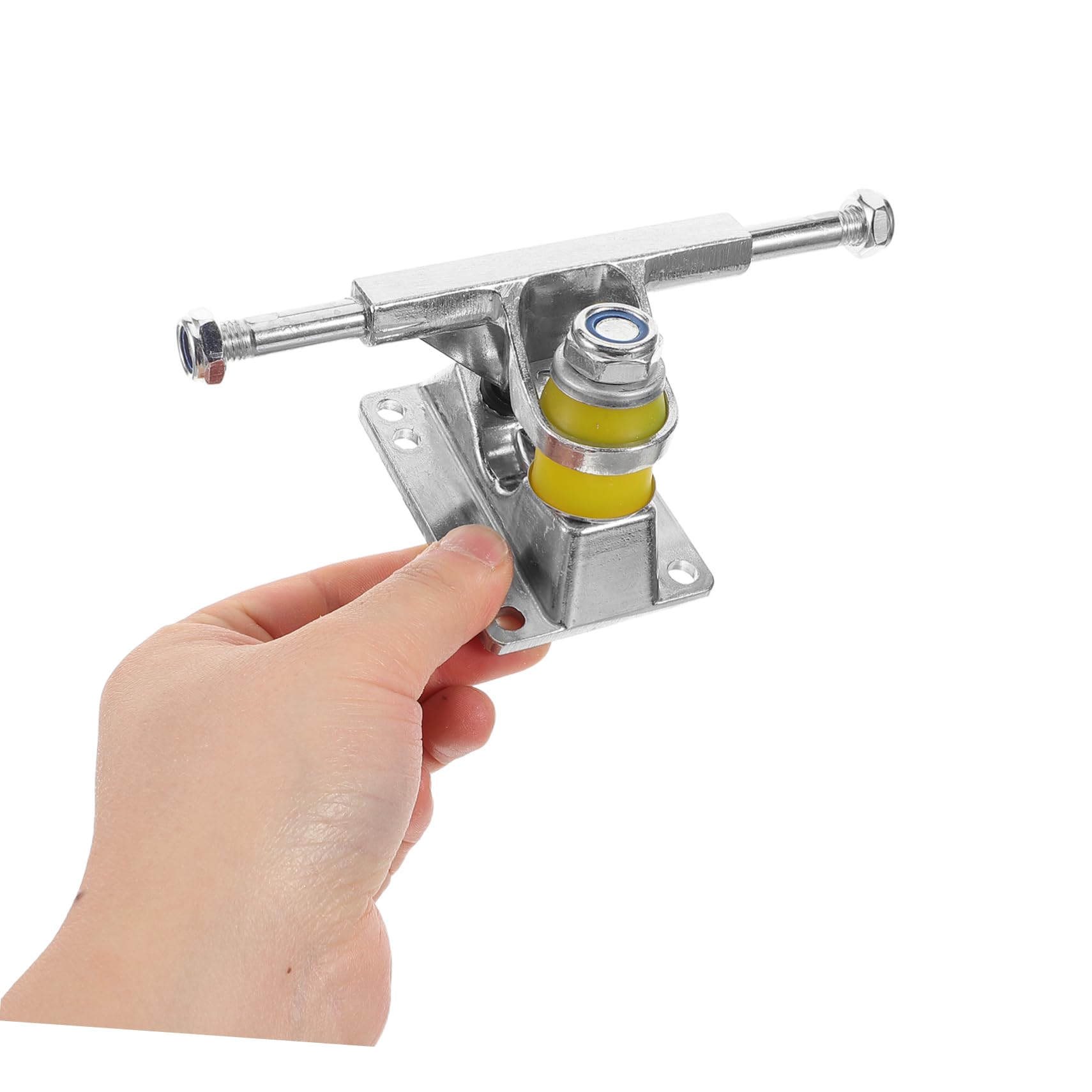 GANAZONO Trucks Construction de de D'aluminium Argenté Alliage Skateboard en Accessoire Duo Robuste et Matériau Réutilisable pour Remplacement et Support de Planche
