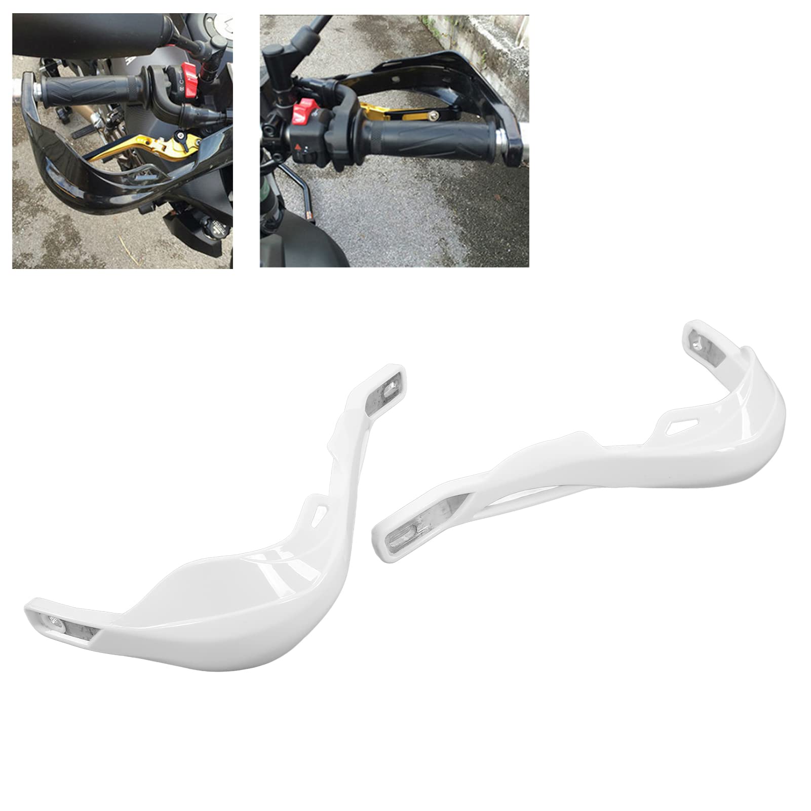 Para ochraniaczy na kierownicę motocyklową, 7/8 cala, 22 mm, uniwersalne ochraniacze na dłonie do uprawiania sportu, Dirt Bike, ATV, MX, motocrossu, klasy premium, aluminium, ABS, czarny, niebieski