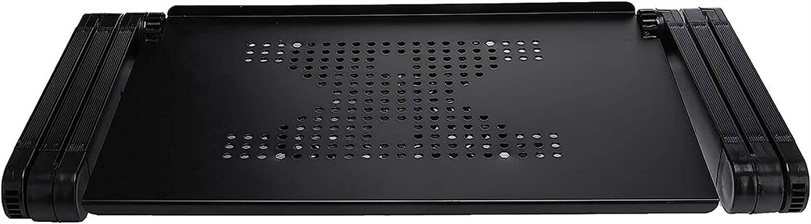 Tablette de lit pour Ordinateur Portable, Support Pliable et réglable, avec Coussin de Refroidissement USB et 1 Ventilateur, Plateau et Support pour canapé.