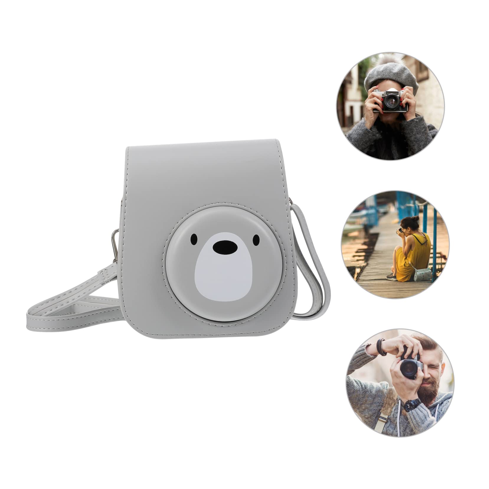 OSALADI 2pezzi Custodia Per Fotocamera Istantanea Pu Con Design Protezione Resistente Per Mini Spalla e Rimovibile e Speciali