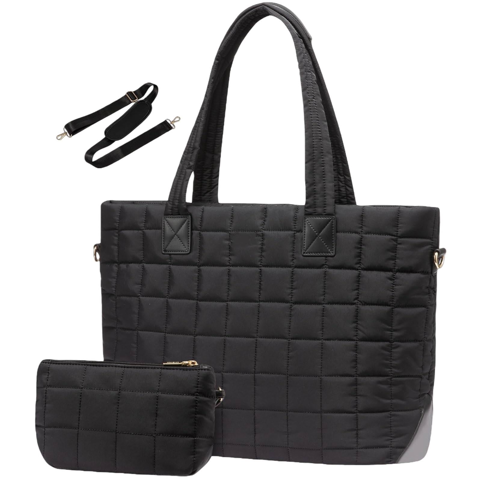 Bolso Mujer Invierno Bolsa De Poliéster Gran Capacidad con Cierre Cremallera