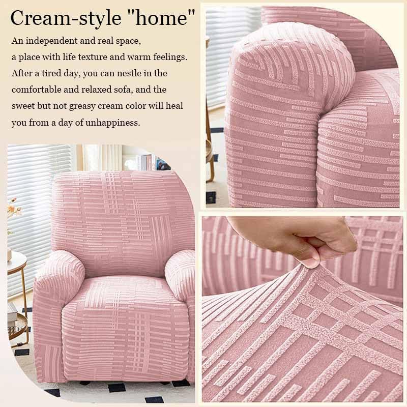 Copripoltrona Relax Reclinabile Elasticizzato, Fodera per Poltrona Reclinabile 1/2/3 Posto, Copri Poltrona Relax con Braccioli Elettrica(E,3 Seats(G,4 Seat)