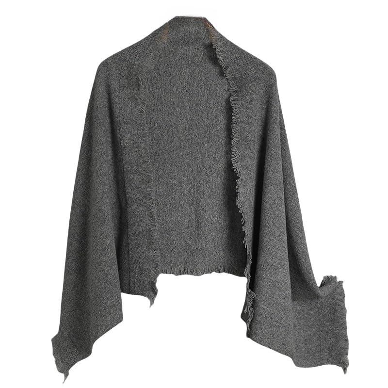 Coprispalle Donna Elegante Donne Cardigan Poncho Mantello Merino Lana Scialle Avvolgente Maglione Cappotto Per Inverno Mantello Con Frange Sciarpa Cappotto Casual Aperto Davanti Lavorato