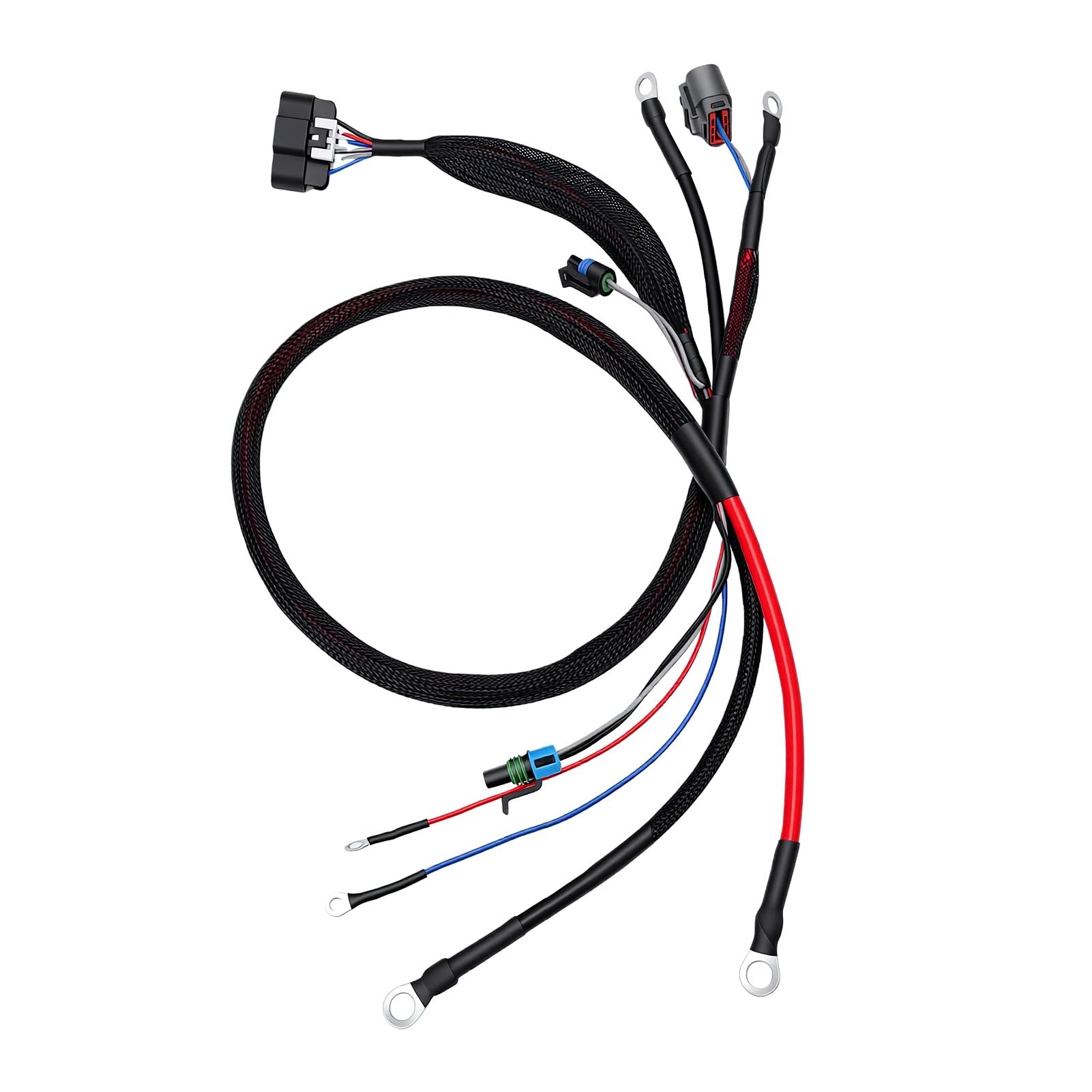 Keenso Arnés de Cables Apto para Equipos El Arnés de Cables Tejido de Alta Resistencia Se Conecta de Manera Eficiente para la Construcción 1 X Unidad