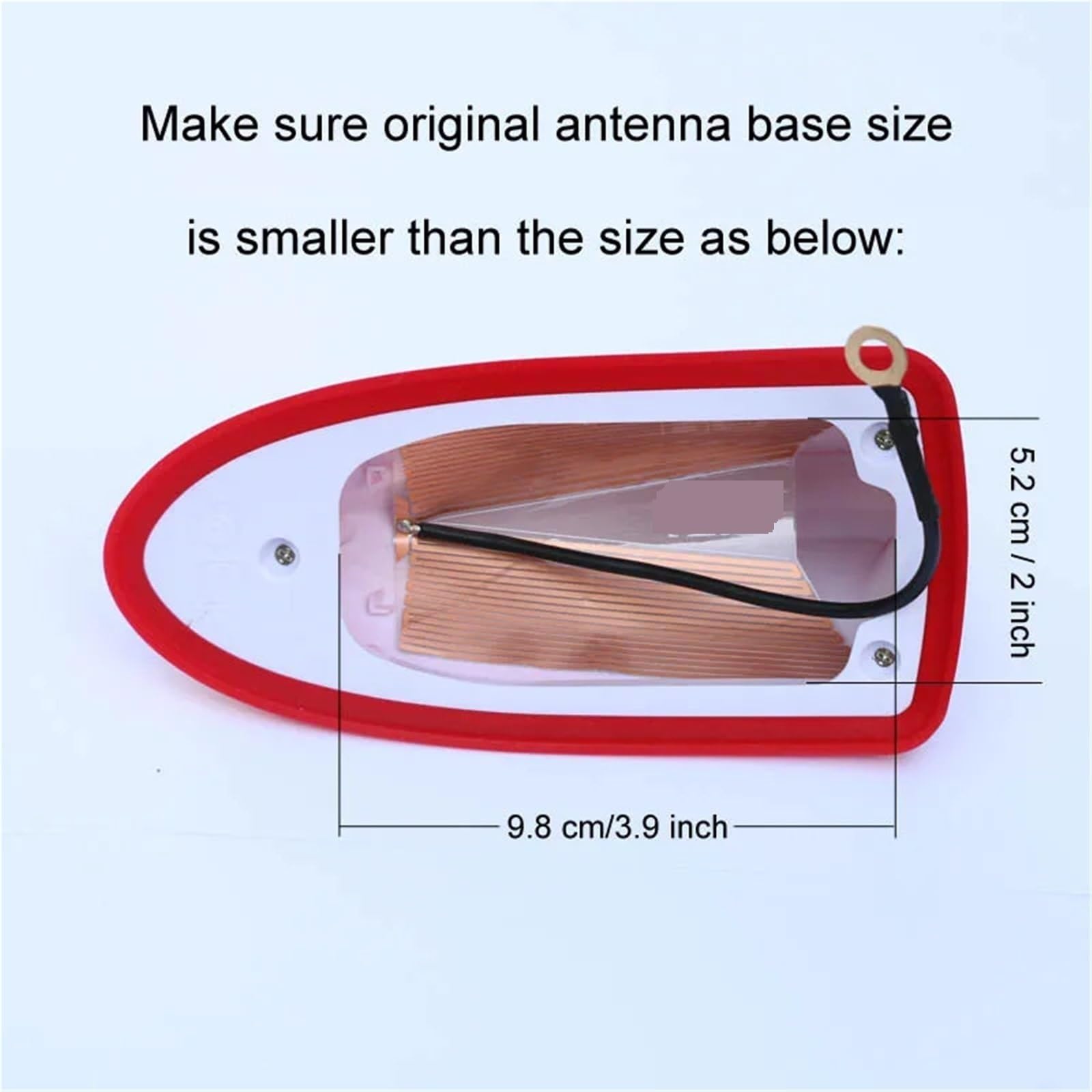 Wodoodporna antena typu płetwa rekina, specjalna antena samochodowa, mocniejszy sygnał, pasuje do Renault Clio 4 3 2 1 5 IV III Rs Antena samochodowa AM FM(Carbon)