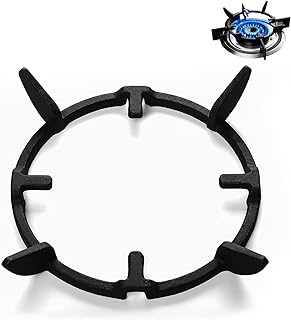 Cast Iron Ring Pan Support Stand, Universal Wok Ring for Gas Hob, Stove Ring Round Bottom Trivets Wok, Kitchen Accessories Wok Hob Cooking Pot for Gas Hobs and Cookers Wok Rack Fit Most Hobs