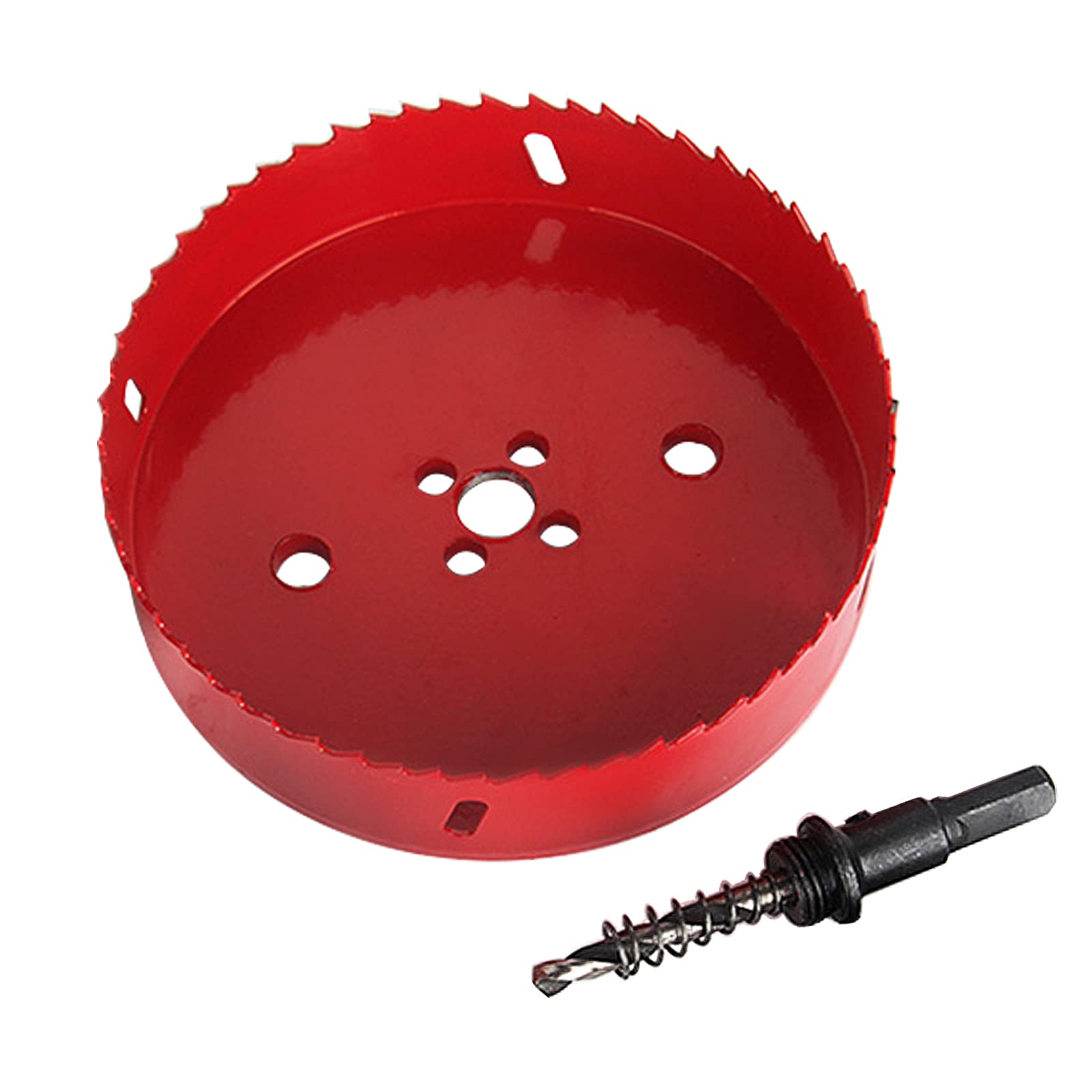 SagaSave Sega a tazza bimetallica HSS da 160 mm con fresa a tazza per mais, per acciaio inossidabile, metallo, legno, plastica, cartongesso, fibra di legno, 16 cm, 1 pezzo