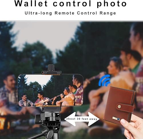 Miniatura 4 de SMART CC Bluetooth anti-pérdida con rastreador y buscador de posición, localizador de posición, tarjetero de aluminio para hombre, billetera delgada