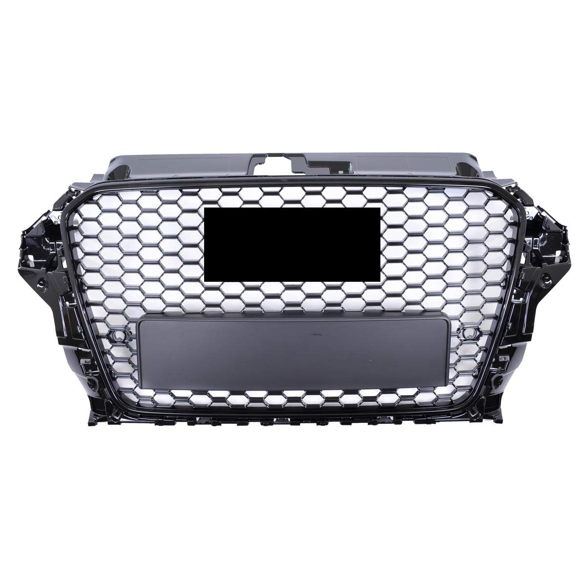 Calandra griglia radiatore compatibile con Audi A3 8V 2012-2016 nido d'ape nera lucida RS3 look