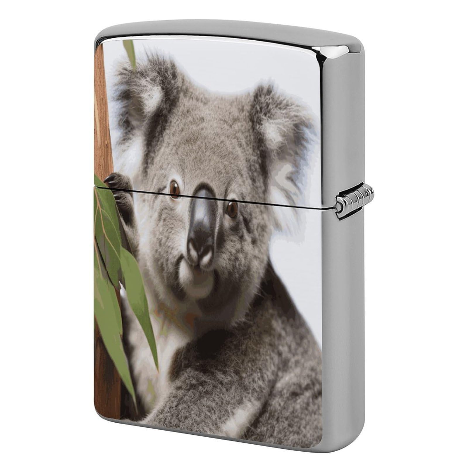Fekiloot Style Koala Bear Lighter Case Cover Metal Lighter Case