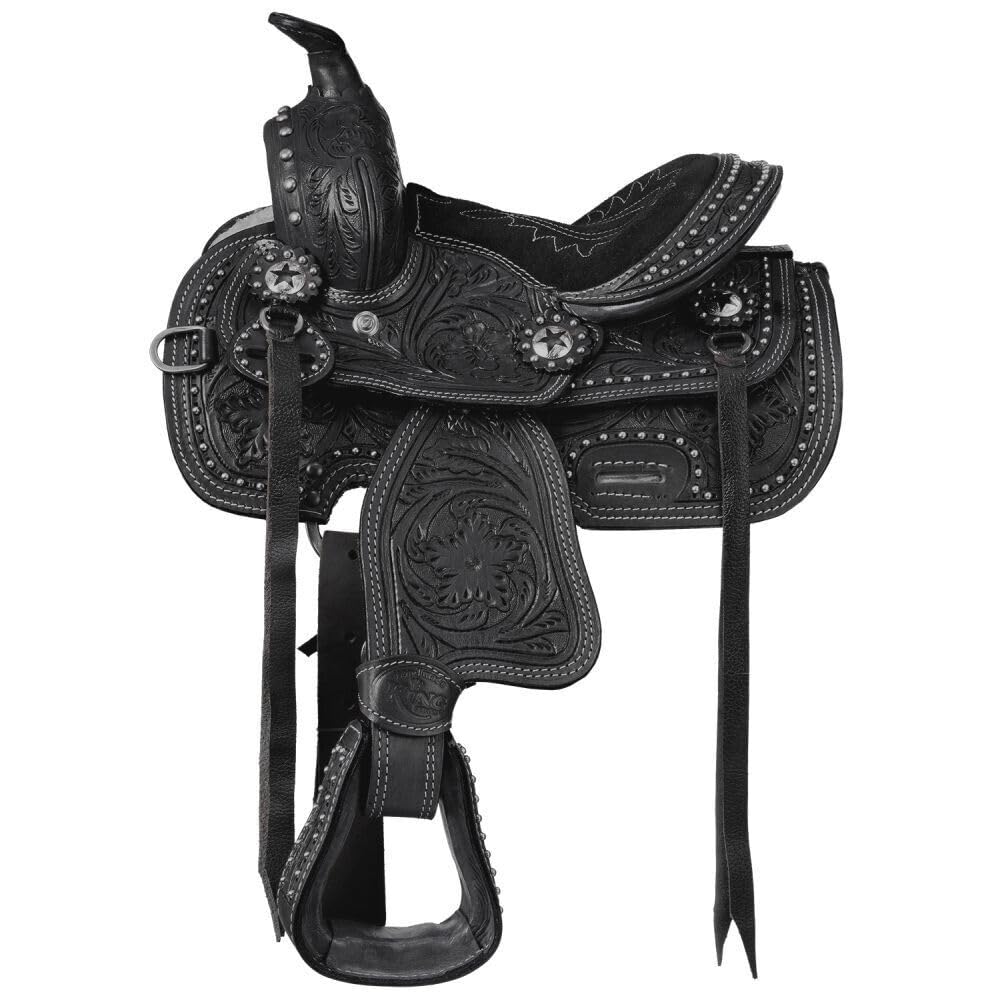 Set di mini sella per cavalli in miniatura occidentale, 20,3 cm, per bambini, giovani e bambini