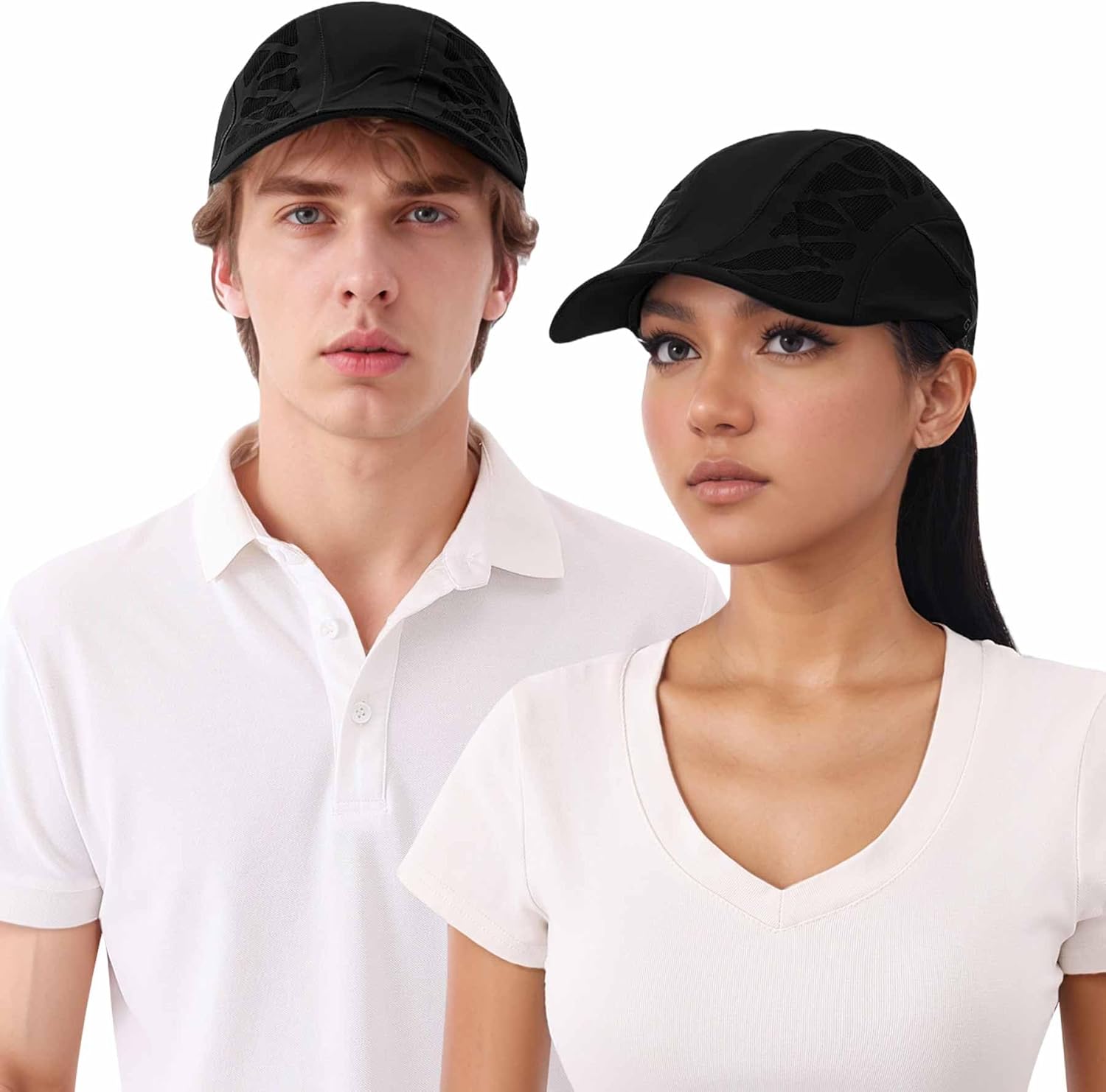 Sports Baseball Cap for Men & Women Adjustable Breathable Mesh Hat, Lightweight Sun Protection Cap for Outdoor Running - Image 2